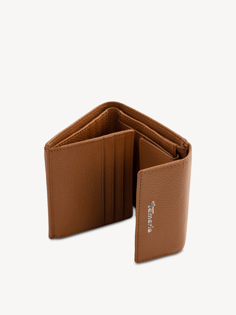 Leather Wallet - brown, COGNAC, hi-res