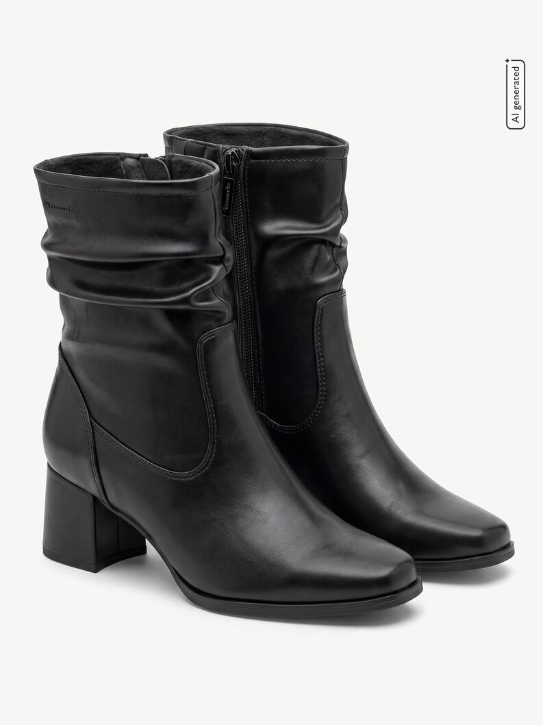 Bootie, BLACK NAPPA, hi-res