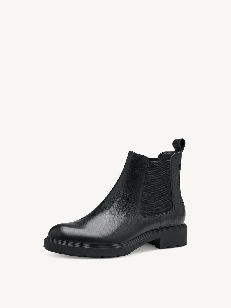 Leather Chelsea boot - black, BLACK LEATHER, hi-res