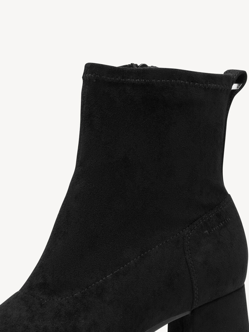 Enkellaarsje - zwart, BLACK, hi-res