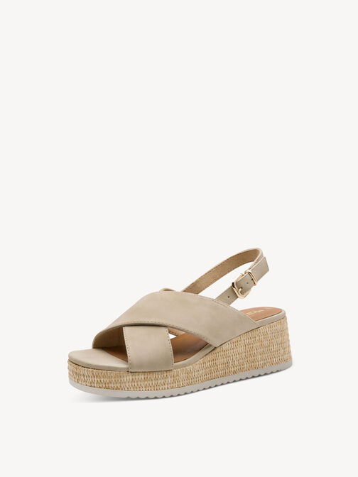 Sandale &agrave; talon, TAN, hi-res