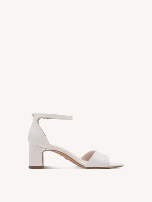 Sandalette, WHITE LEATHER, hi-res