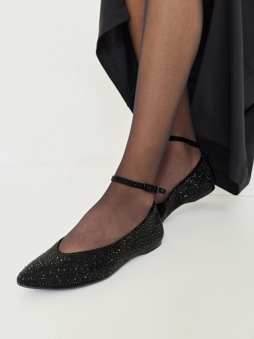 Ballerina - zwart, BLACK UNI, hi-res