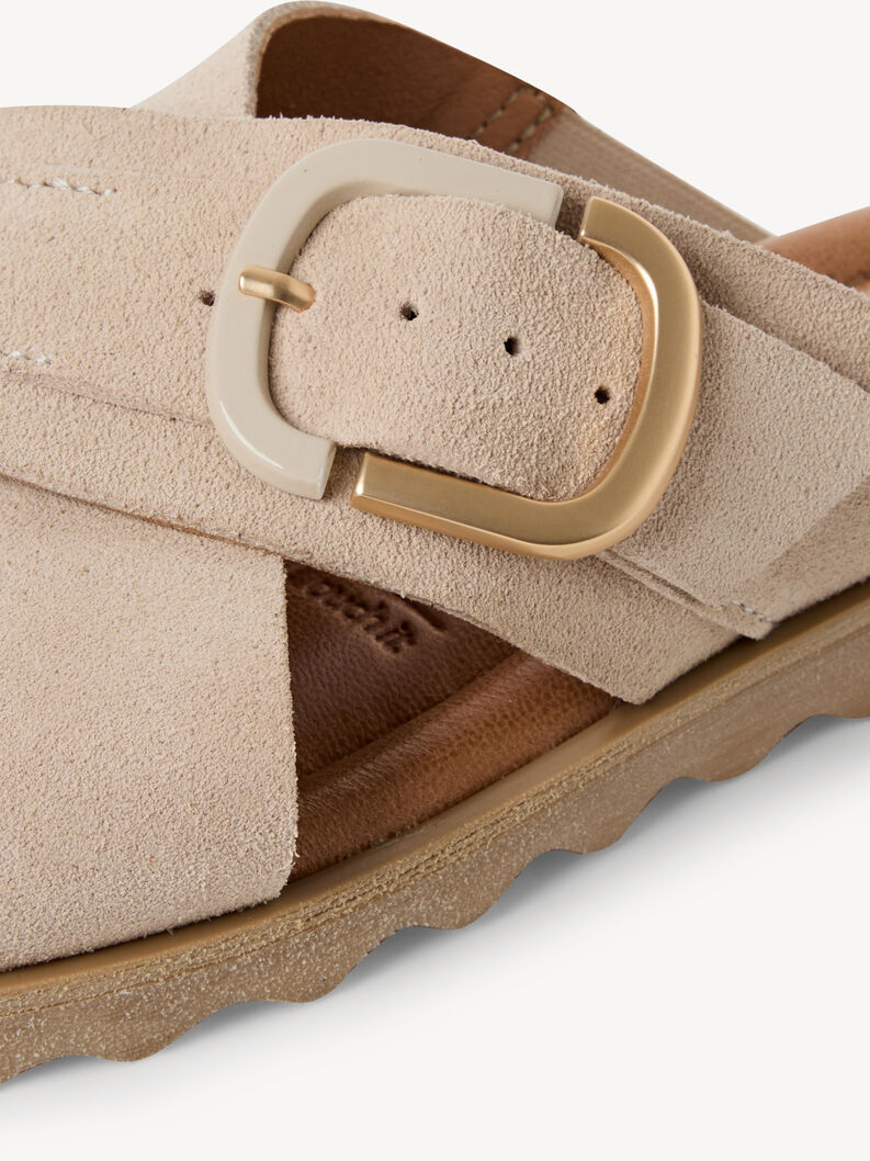 Mule en cuir - marron, ANTELOPE, hi-res