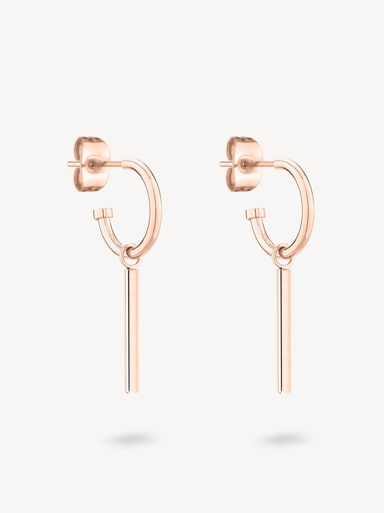 Creole earring - rosegold, rosé, hi-res