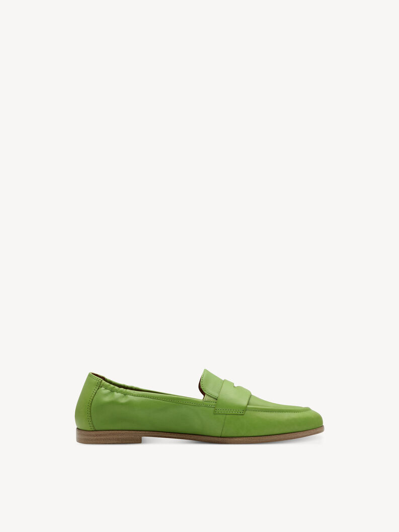 Slipper en cuir - vert, APPLE, hi-res
