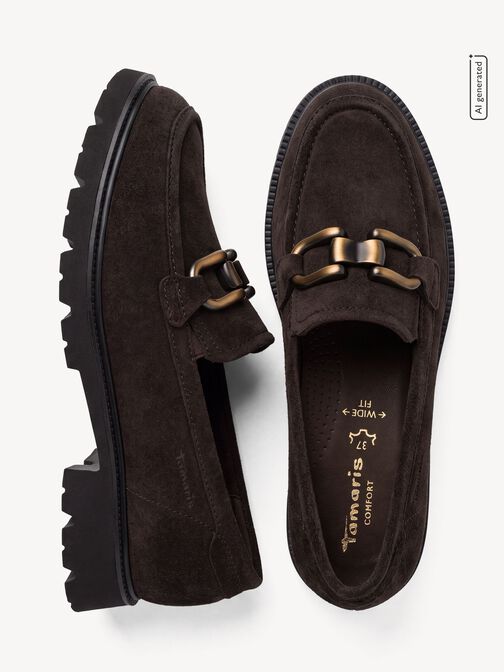Slipper en cuir, MOCCA SUEDE, hi-res