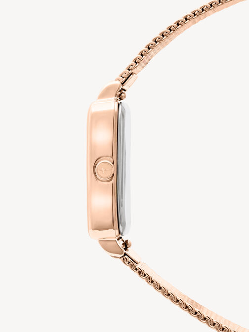 Uhr, roségold-glossy weiß, hi-res