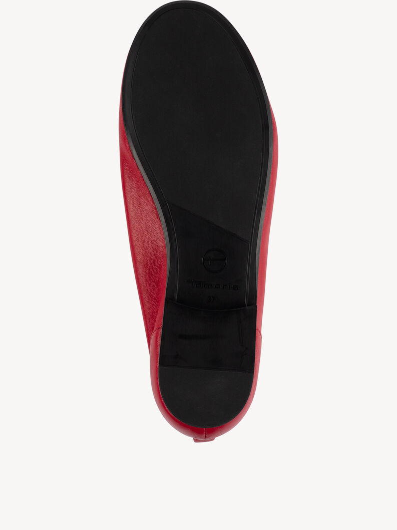 Lederballerina - rot, RED, hi-res