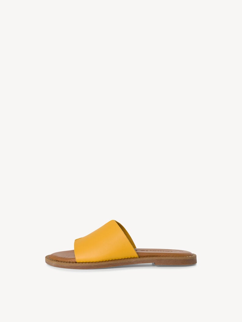 Leather Mule - yellow, SUN, hi-res