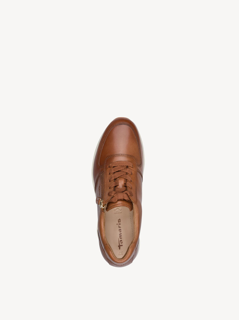 Ledersneaker - braun, COGNAC LEATHER, hi-res