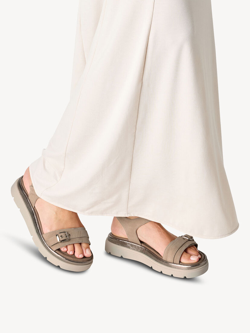 Leren Sandaaltje - bruin, TAN, hi-res