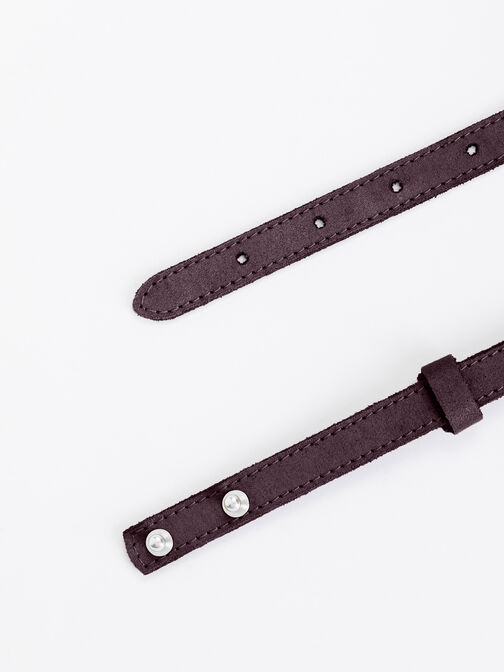Belt, Dark brown, hi-res