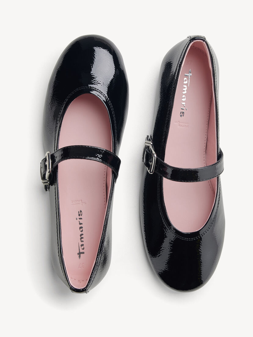 Ballerina - zwart, BLACK, hi-res