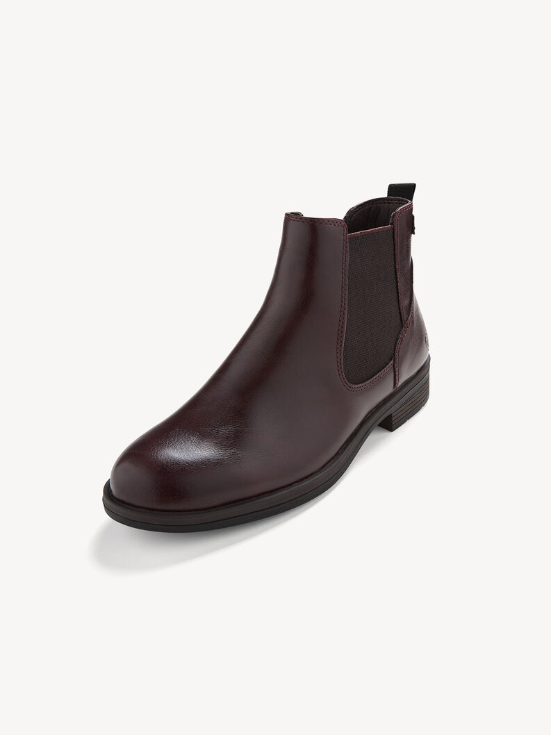 Chelsea boot - red, MERLOT, hi-res