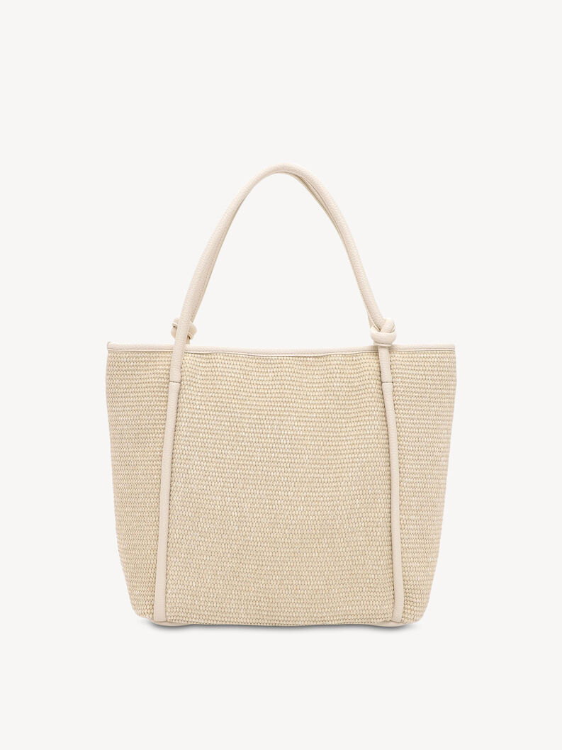 Shopping bag - beige, beige, hi-res