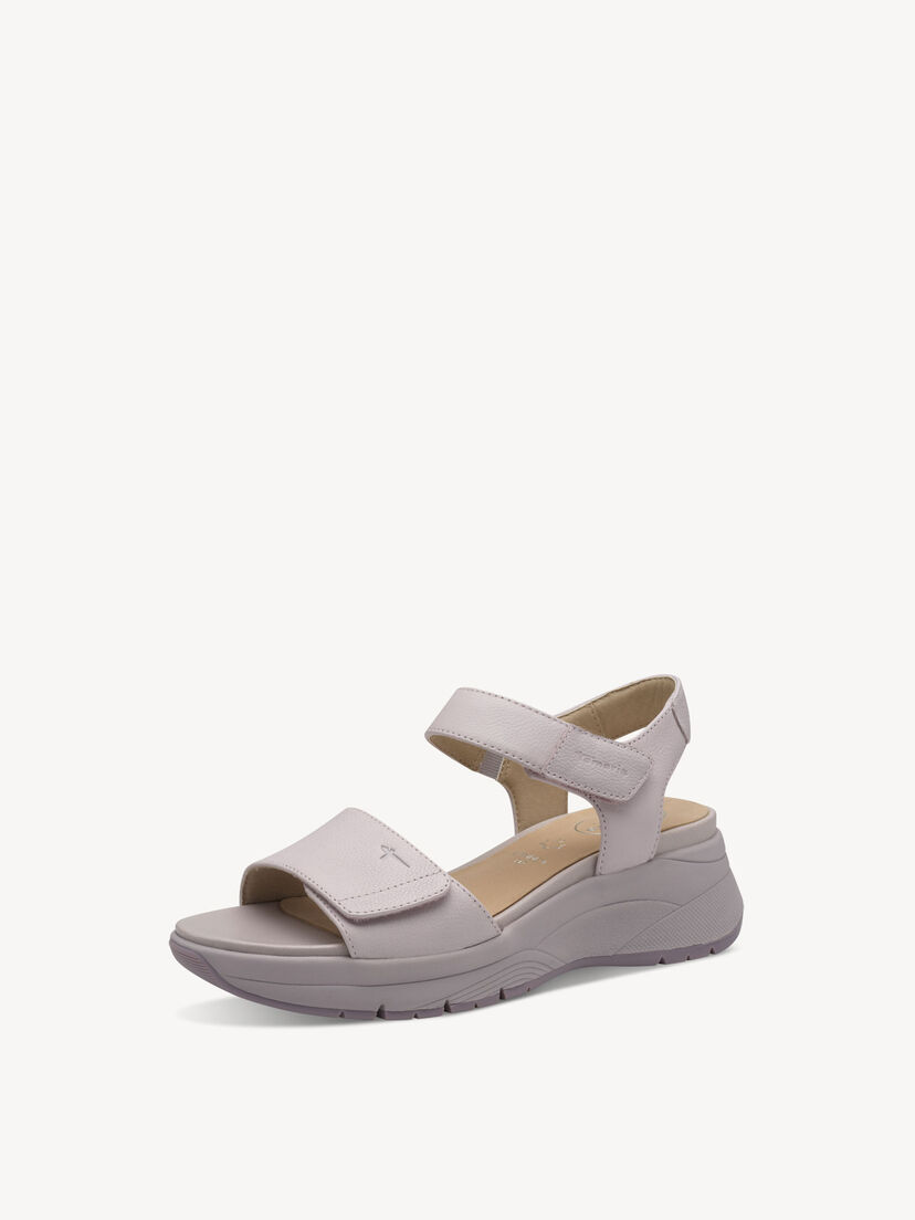 Leren Sandaal - lila, LILAC, hi-res