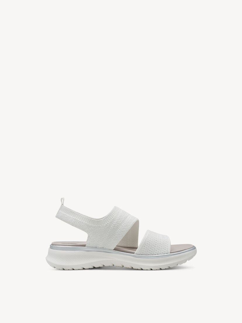 Sandaal - wit, WHITE/SILVER, hi-res