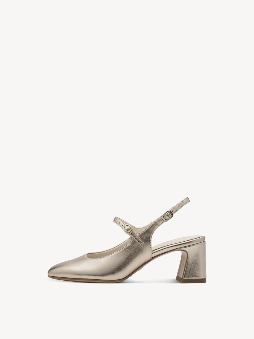 Slingpumps - metallic, LIGHT GOLD, hi-res
