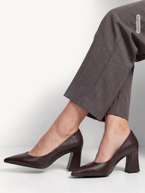 Pumps, MAHOGANY LEA., hi-res