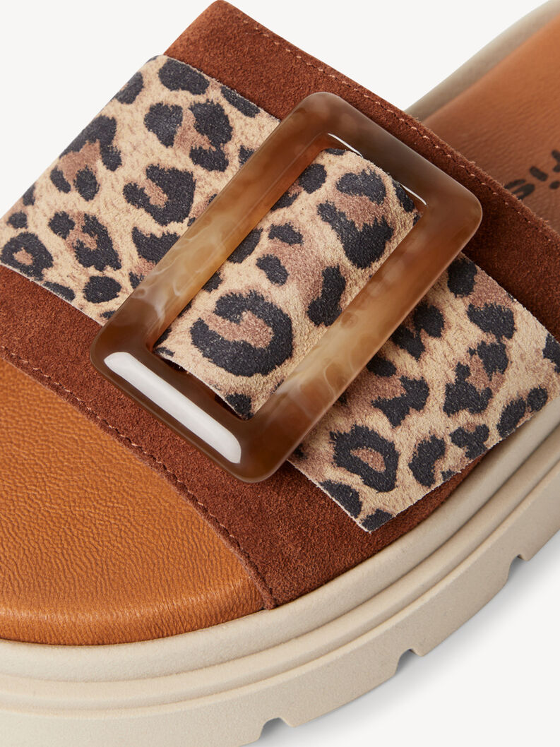 Ciabatte - marrone, COGNAC/LEOPARD, hi-res