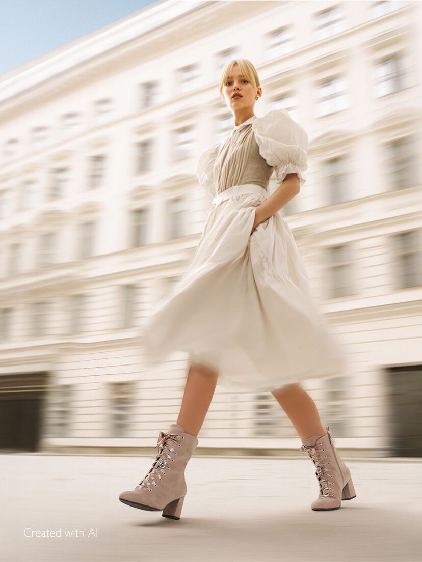 Enkellaarsje - beige, TAUPE, hi-res