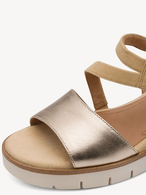 Heeled sandal, TAN COMB, hi-res