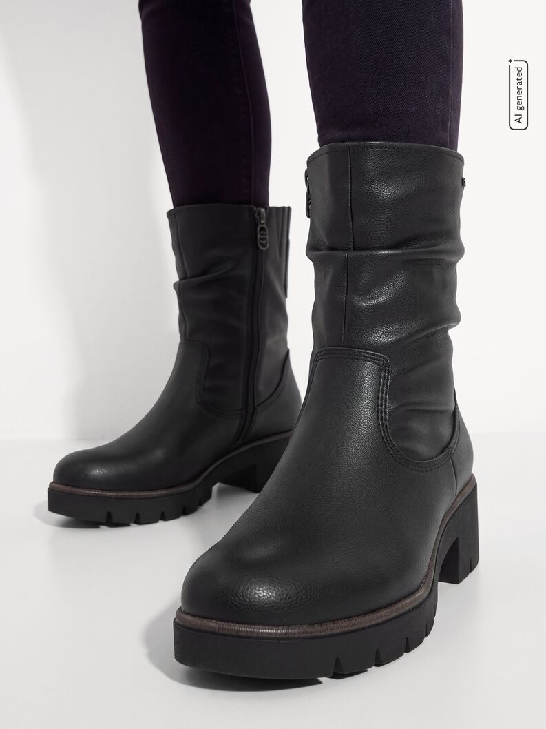 Bootie, BLACK, hi-res