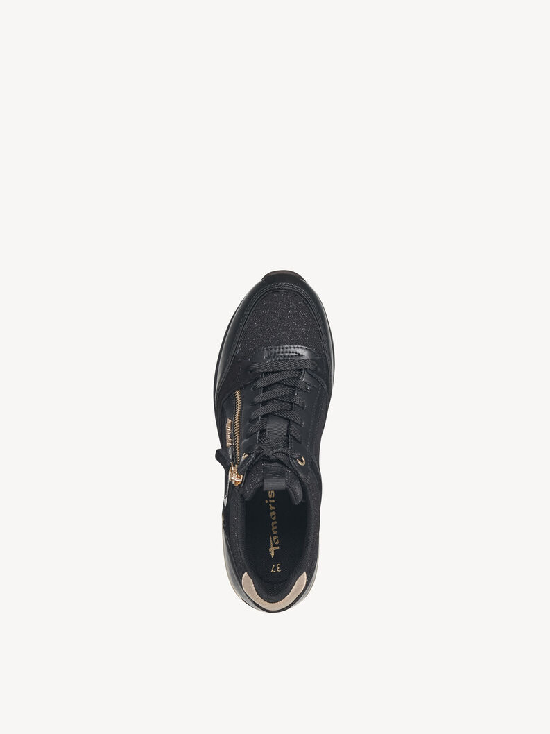 Sneaker - zwart, BLACK/GOLD, hi-res