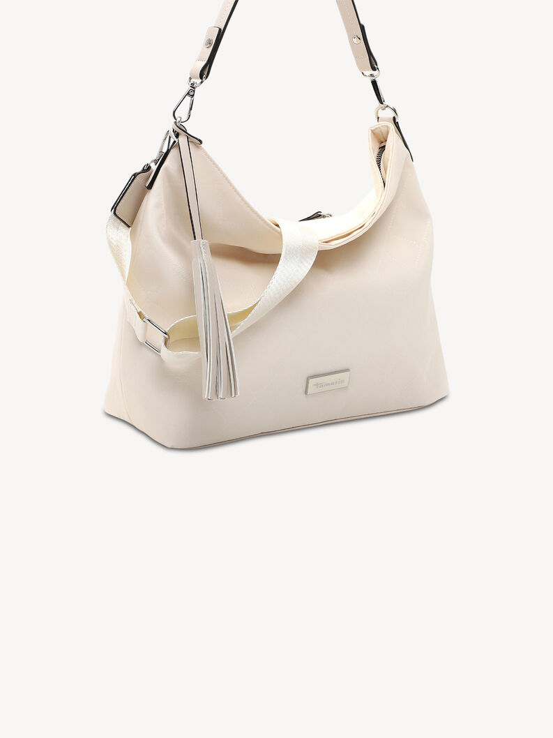 Handtasche - beige, beige satin, hi-res