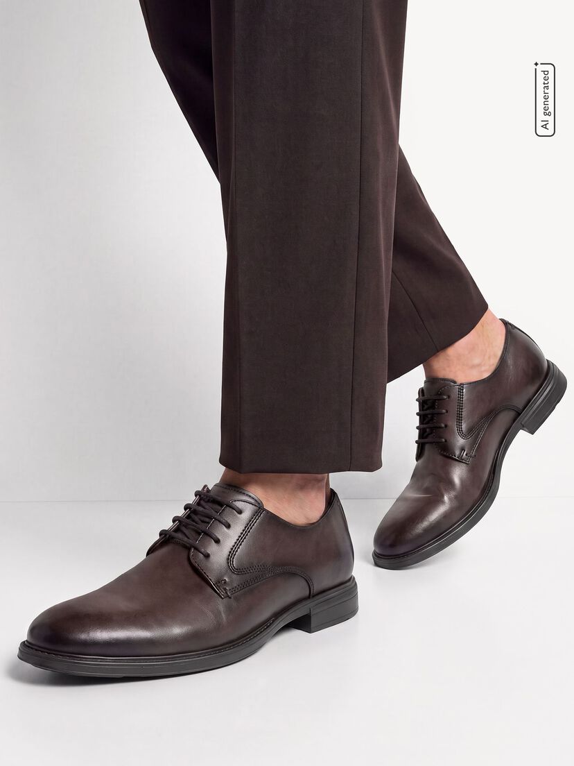 Leren Lage schoen - bruin, 304, hi-res