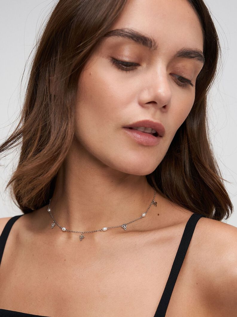 Halskette, silber, hi-res