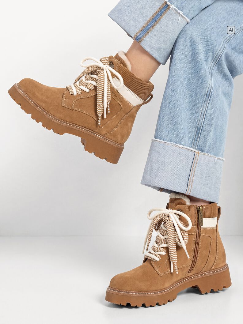 Stiefelette - beige Warmfutter, SAND, hi-res