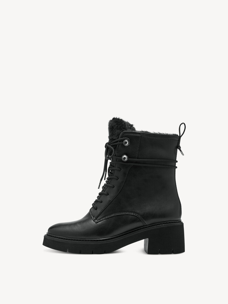 Kotníčková obuv - černá teplá podšívka, BLACK, hi-res