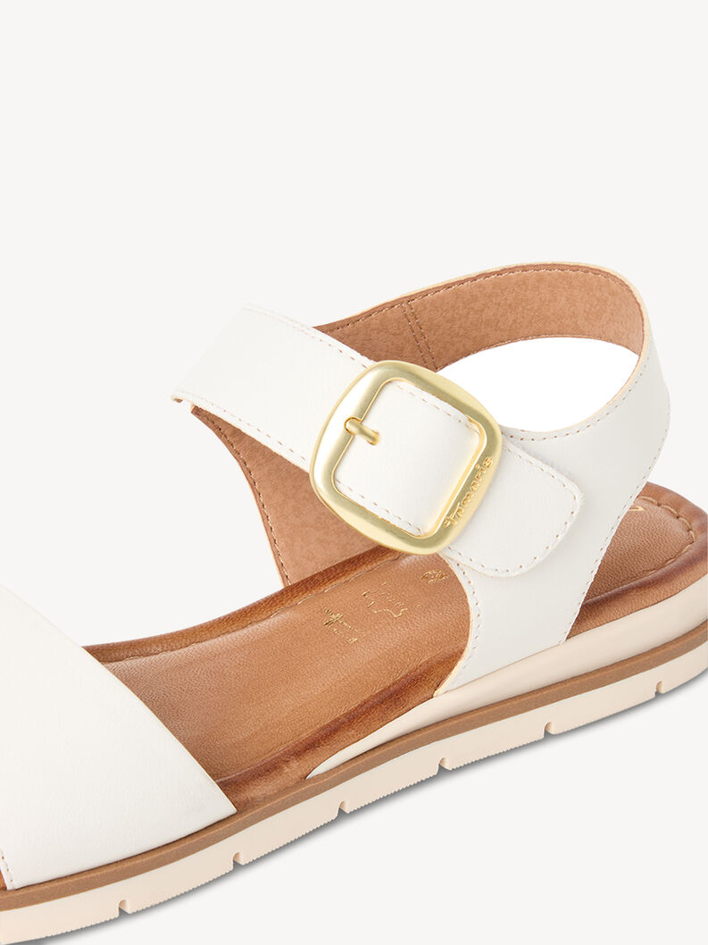 Leather Sandal - white, WHITE LEATHER, hi-res