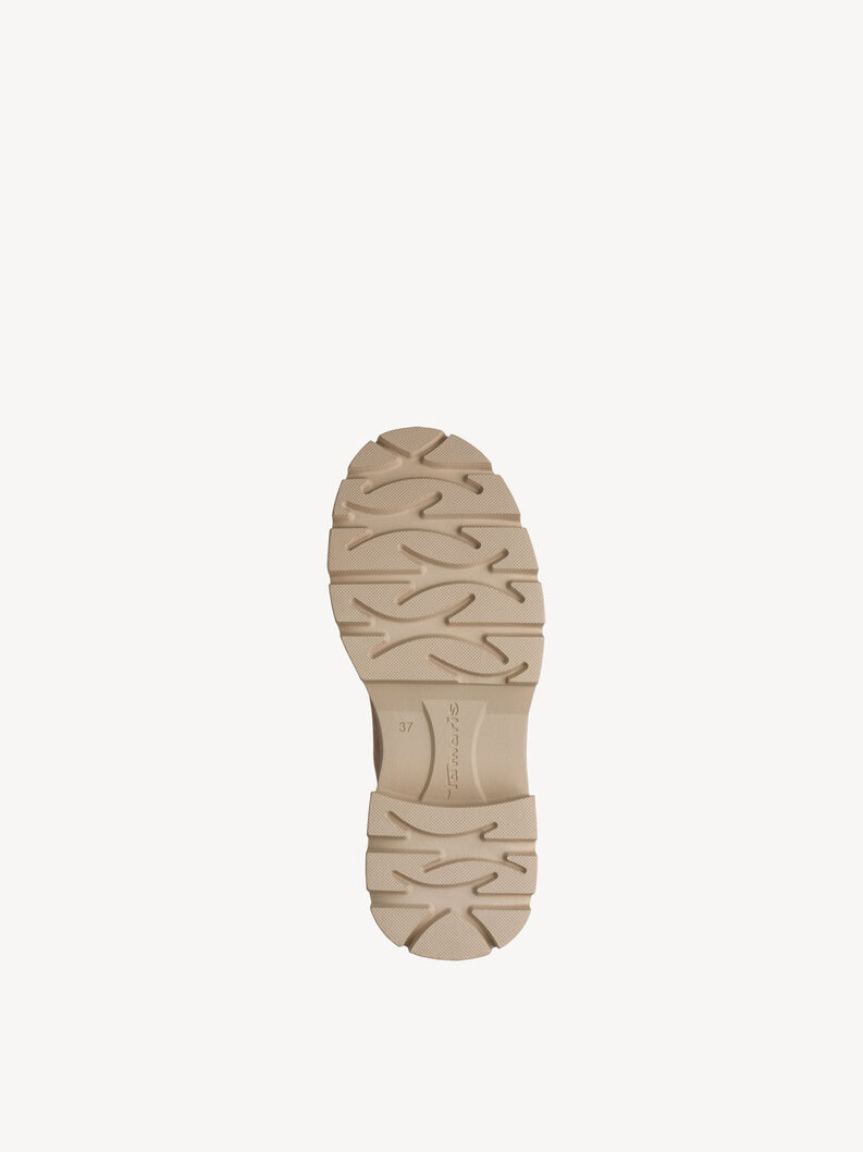 Lederstiefelette - beige, BEIGE, hi-res