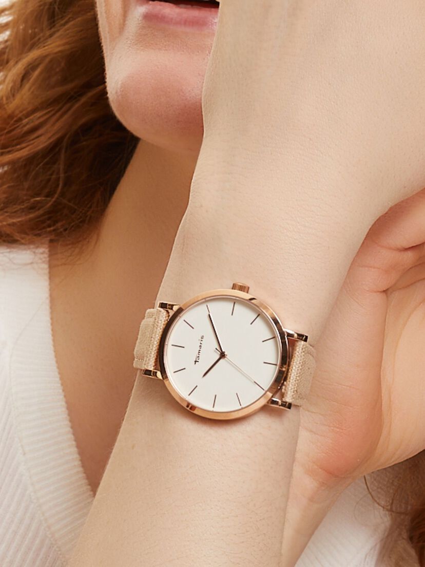 Horloge - beige, beige, hi-res