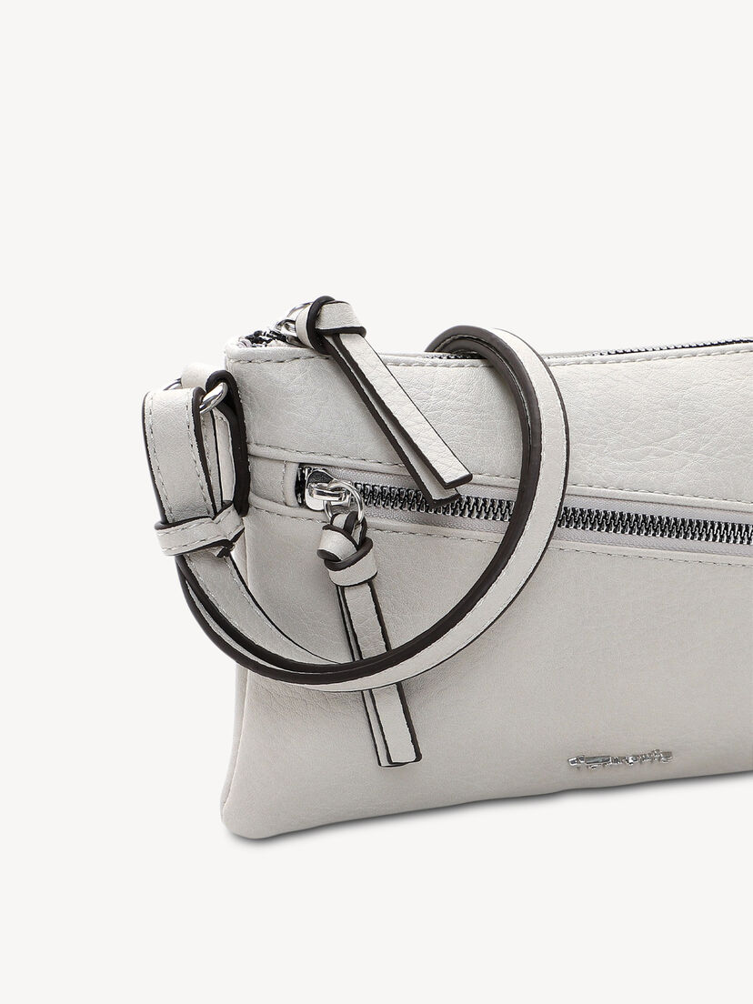 Schoudertas - beige, beige satin, hi-res