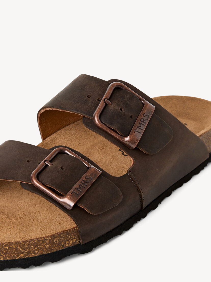 Leren Slipper - bruin, BROWN PULL-UP, hi-res