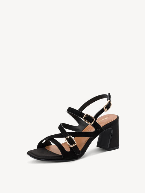 Sandale &agrave; talon, BLACK SUEDE, hi-res