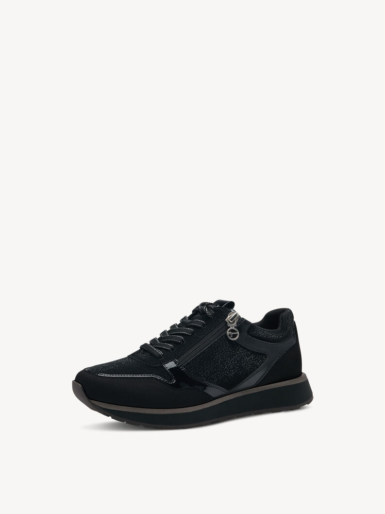 Sneaker - sort, BLACK STRUCT., hi-res