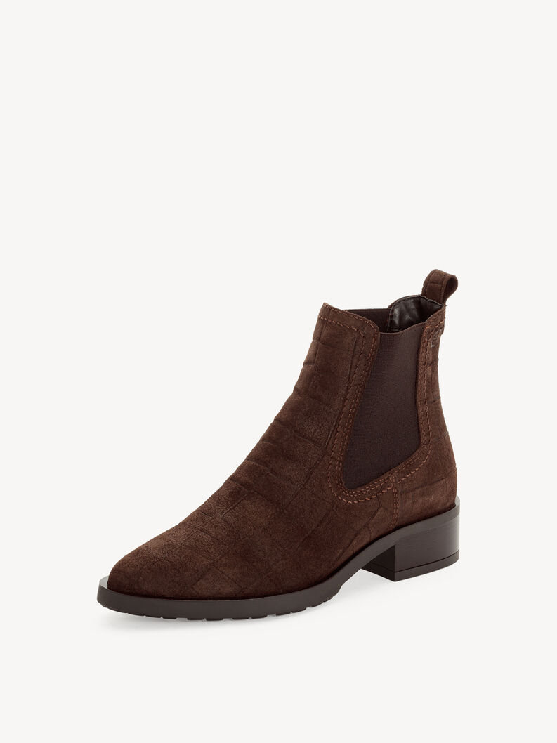 Leder Chelsea Boot - braun, MOCCA STRUCT., hi-res