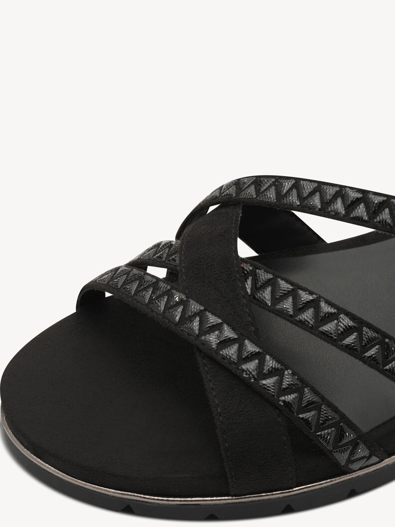 Sandalette - schwarz, BLACK, hi-res