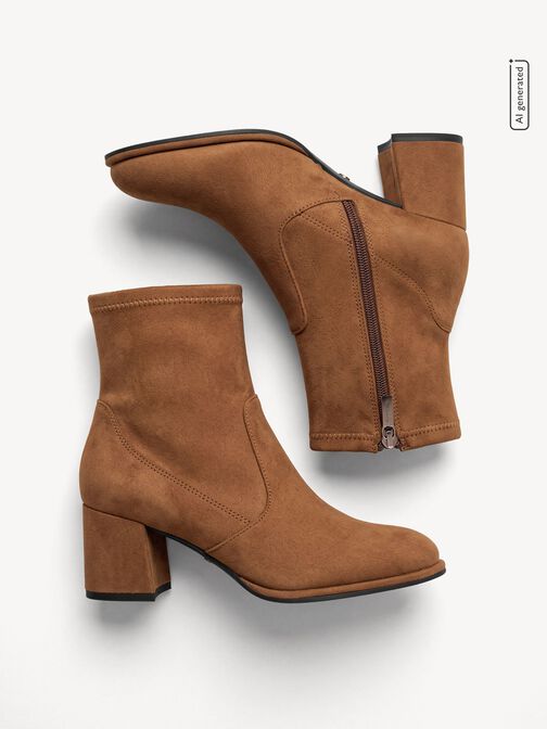 Bootie, BROWN SUEDE, hi-res