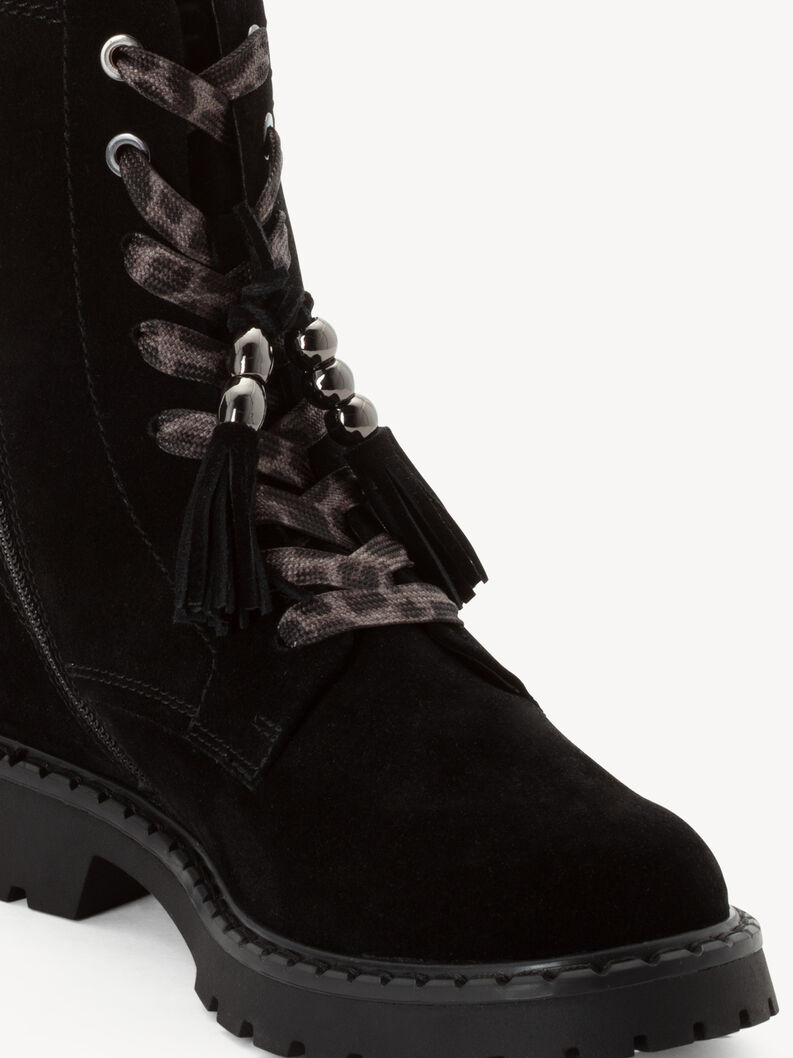 Bottine en cuir - noir, BLACK, hi-res