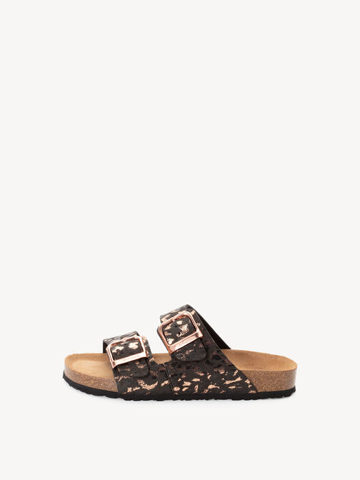 Pantolette, BLACK/LEOPARD, hi-res