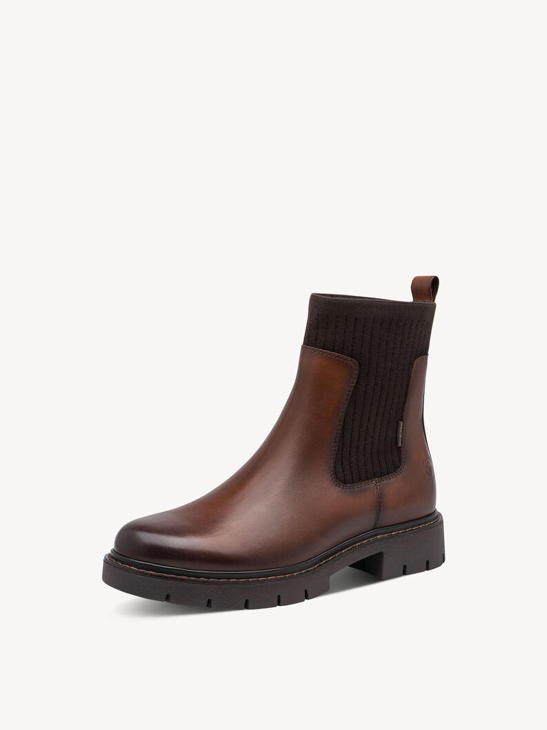 Chelsea boot - brown warm lining, cognac, hi-res