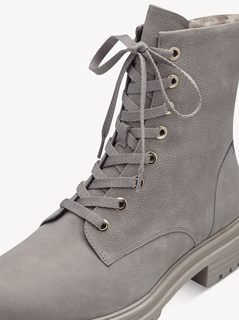 Lederstiefelette - beige Warmfutter, TAUPE, hi-res