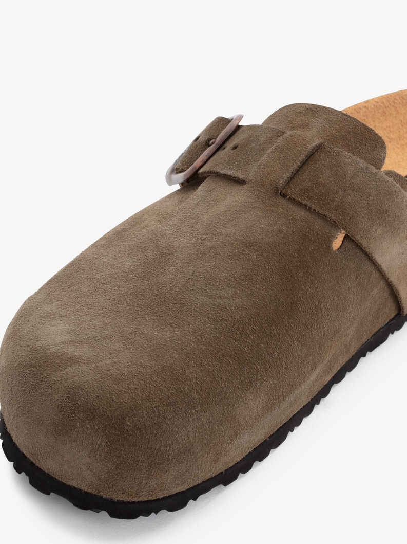 Leather Mule - green, OLIVE, hi-res