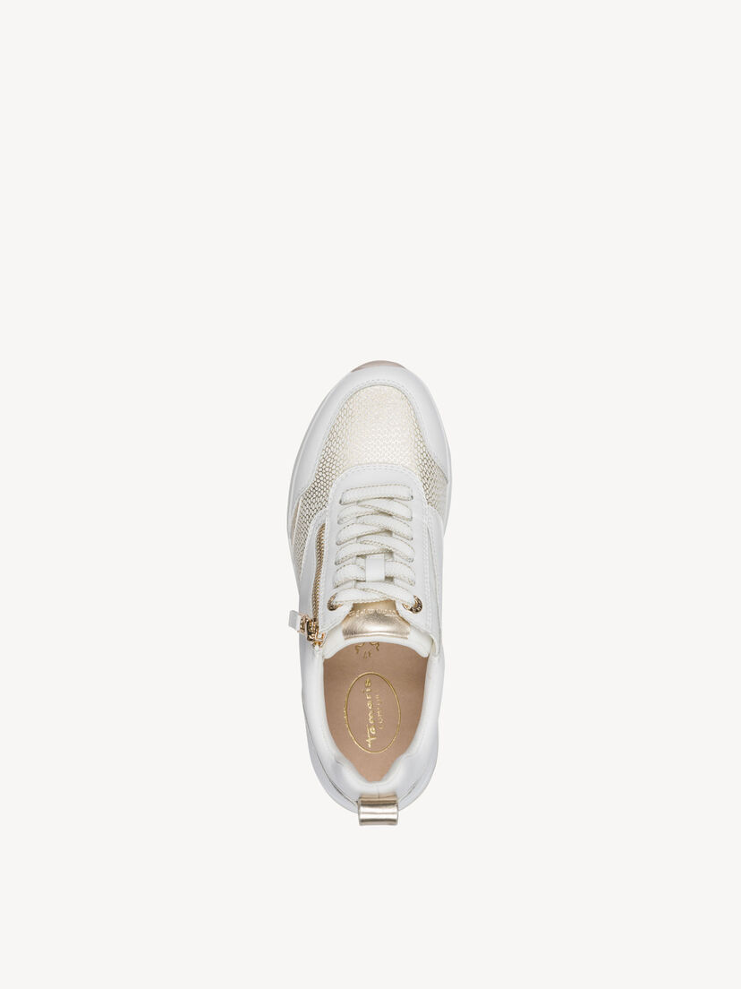 Sneaker - wit, WHITE/GOLD, hi-res